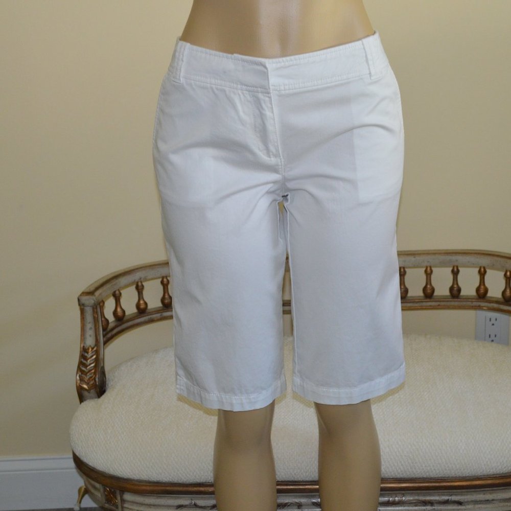 NWT New York & Co. 2 White Bermuda Shorts